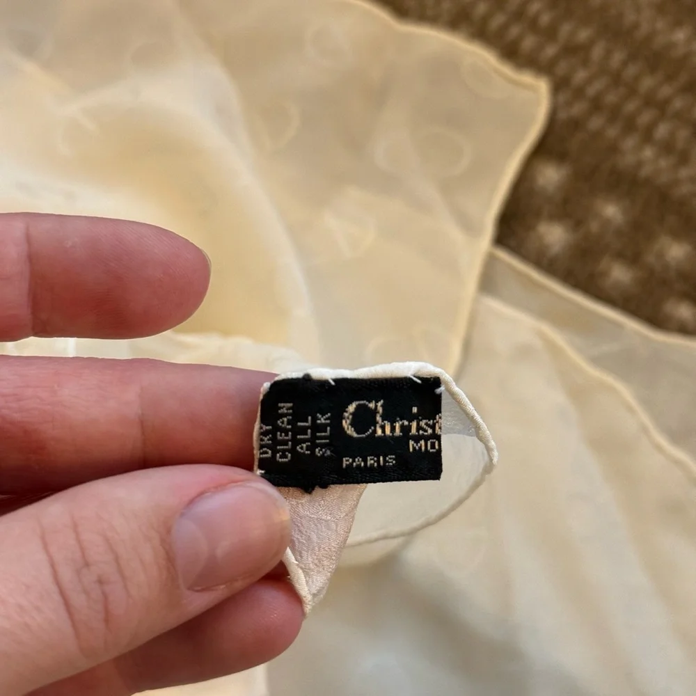 Christian Dior silk scarf